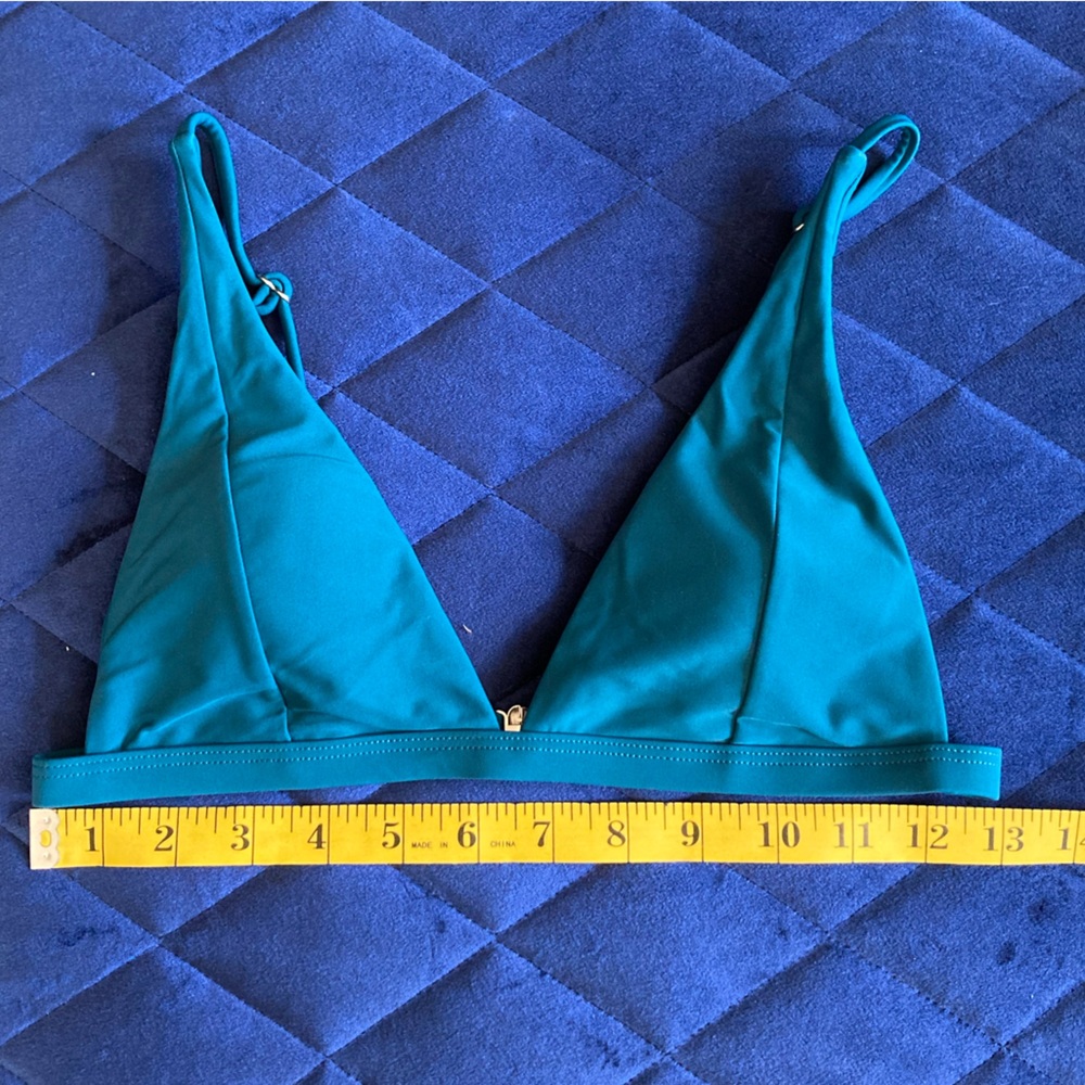 NWOT Dark Teal Bikini Top